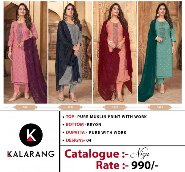 Kalarang Niza Designer Dress Material Collection